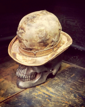 Load image into Gallery viewer, Vintage Rare Custom Hat , " The Star Bowler Rock n Roller