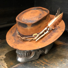 Load image into Gallery viewer, Vintage Rare Custom Hat , "double barreled "