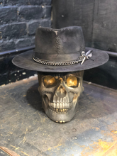 Load image into Gallery viewer, Vintage Rare Custom hat , "The bank robber was riding a bobber”