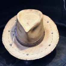 Load image into Gallery viewer, Boho Rock straw hat " Mystical sand "