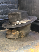 Load image into Gallery viewer, Vintage Rare Custom hat , "The bank robber was riding a bobber”