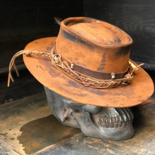 Load image into Gallery viewer, Vintage Rare Custom Hat , "double barreled "
