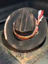 Load image into Gallery viewer, Vintage Rare Custom hat , " CATTLE RATTLE "
