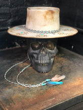 Load image into Gallery viewer, Vintage Rare Custom Hat , beaver blend fur felt , "Deep into the soul"