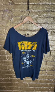 Unisex Rock & Roll Kiss vintage tee / T-shirt