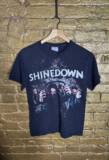 Unisex Rock & Roll shine down custom vintage tee / T-shirt