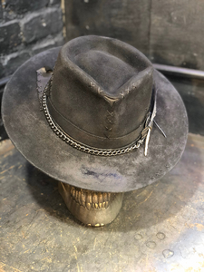 Vintage Rare Custom hat , "The bank robber was riding a bobber”