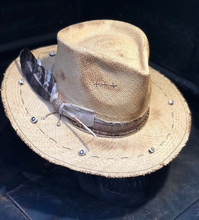 Load image into Gallery viewer, Boho Rock straw hat &quot; Mystical sand &quot;
