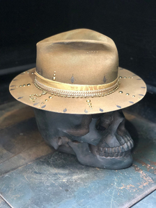 Vintage rare custom hat " Golden gypsy"