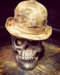 Vintage Rare Custom Hat , " The Star Bowler Rock n Roller