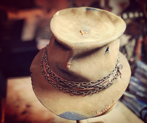 Vintage Rare Custom Hat , "You've got to feel it burn "   Made to order