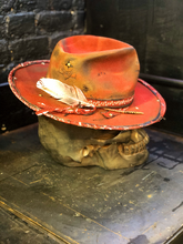 Load image into Gallery viewer, Vintage Rare Custom Hat , “rebirth of a burnt angel”
