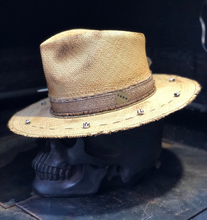 Load image into Gallery viewer, Boho Rock straw hat &quot; Mystical sand &quot;
