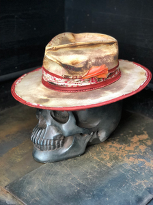 Vintage Rare Custom hat "bloody peach "