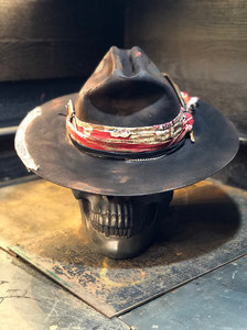 Vintage Rare Custom hat , " CATTLE RATTLE "