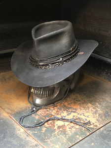Vintage Rare Custom hat , "Wanted  , but naked “