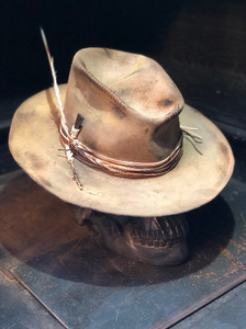 Vintage Rare Custom cowboy hat " ROCKIN'TRASH"