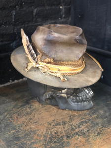 Vintage Rare Custom cowboy hat , "THE GUNNY SACK"