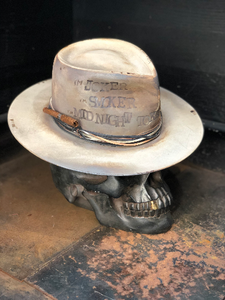 Vintage Rare Custom  cowboy hat ,  "THE JOKER"