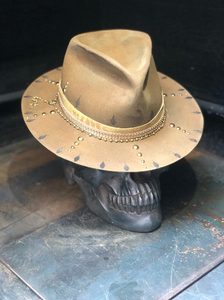 Vintage rare custom hat " Golden gypsy"