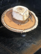 Load image into Gallery viewer, Boho rock straw hat  &quot;Up side down , down side up “
