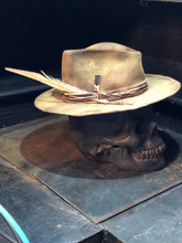 Load image into Gallery viewer, Vintage Rare Custom cowboy hat &quot; ROCKIN&#39;TRASH&quot;
