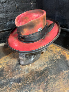 Vintage Rare Custom Hat ," Into the rock through walls of red dreams"
